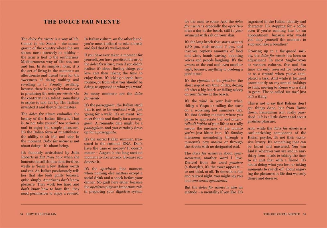 How to Be Italian:Eat, Drink, Dress, Travel and Love La Dolce Vita image number 2