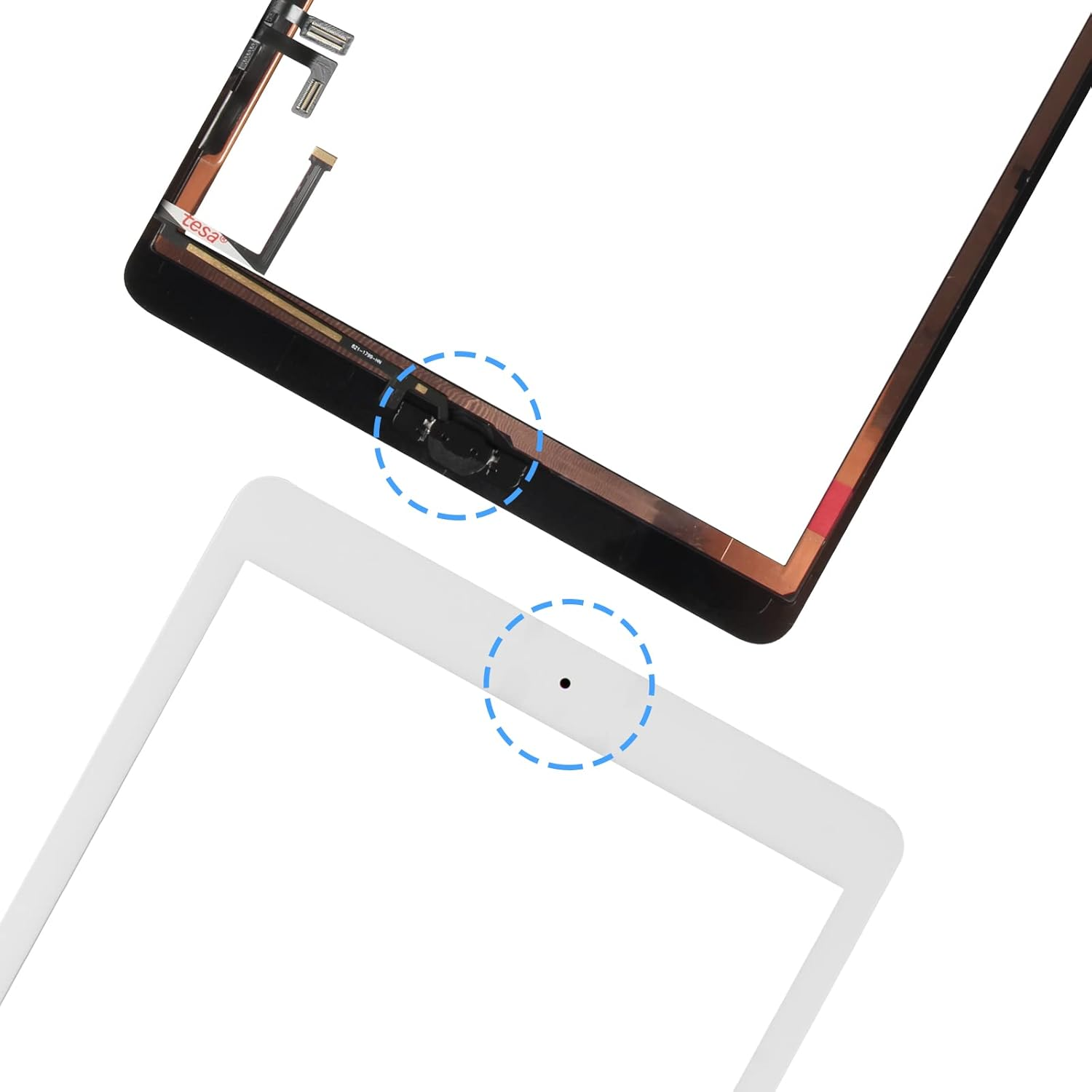 A1822 A1823 Screen Replacement, for Ipad 2017 5Th Generation Touch Screen 9.7 Inch Digiziter Touchscreen Glass Panel with Home Button & Repair Tools (Not LCD) image number 4