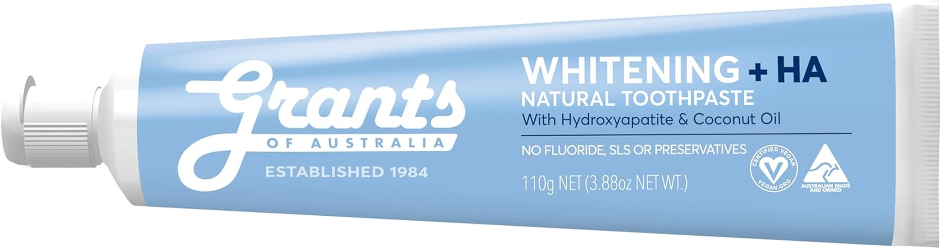 Grants Whitening +HA Natural Toothpaste 110G image number 2