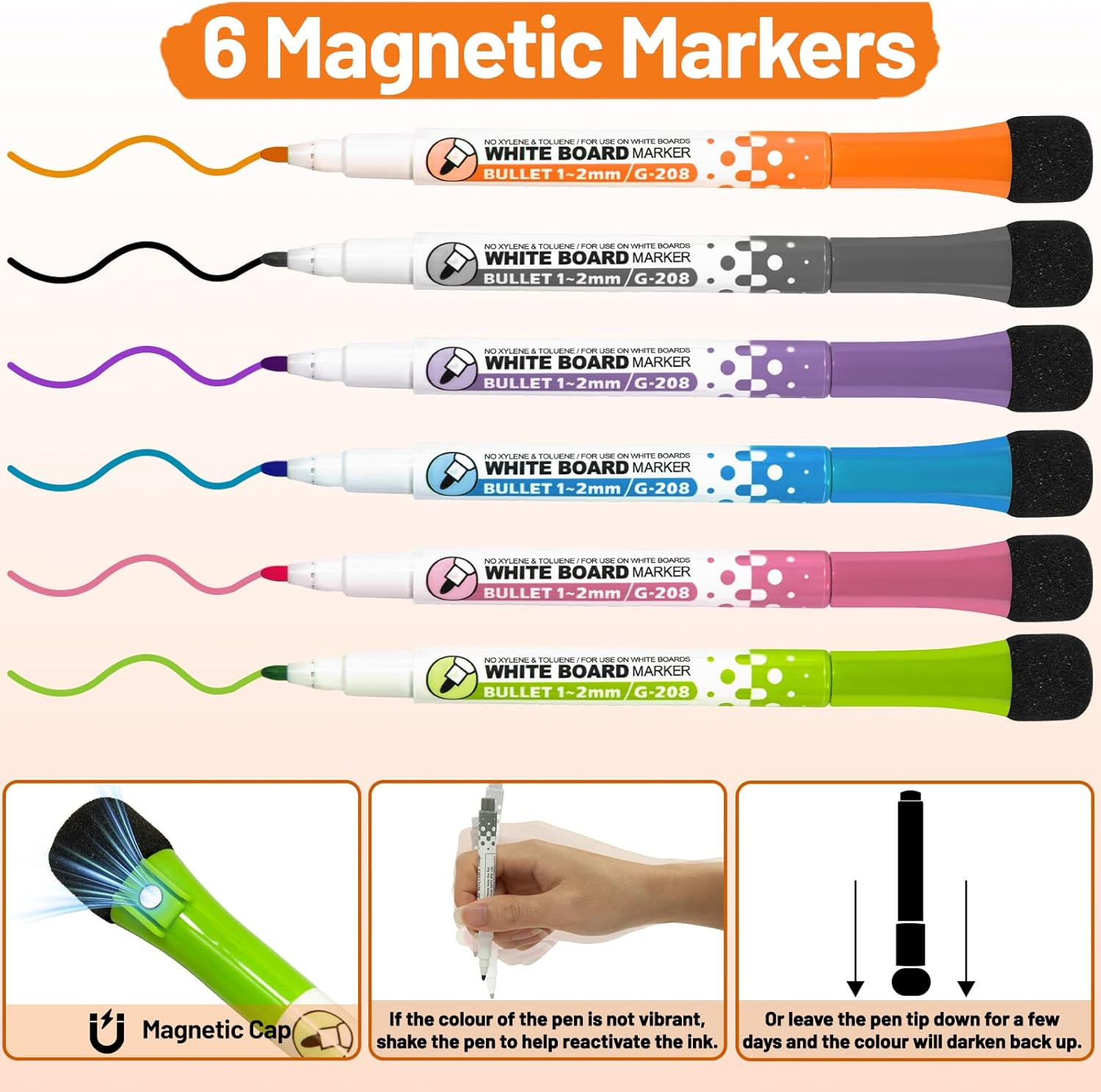 3Pack Dry Erase Magnetic Calendar for Refrigerator 16.5"X11.8"-Monthly,Weekly,Daily Planning Board,With 6 Markers,Pen Holder and Towel for Family Schedules, Menus, Shopping, To-Do Lists