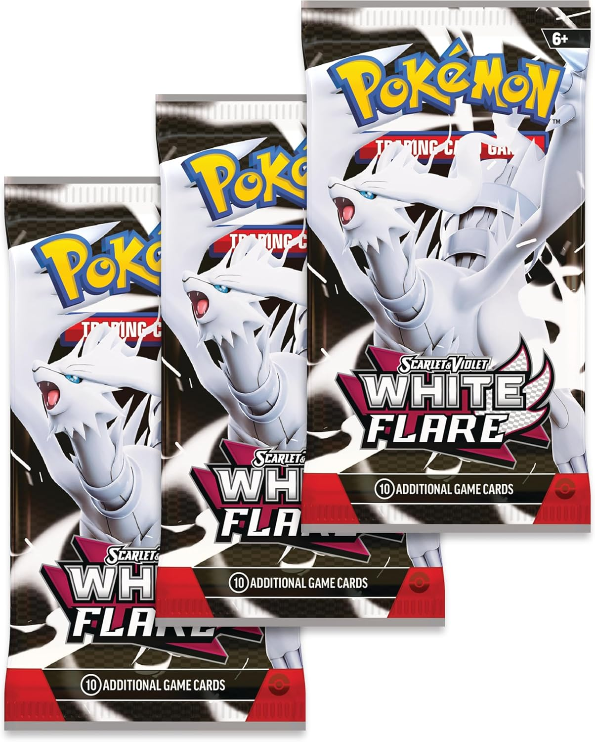 Pokemon TCG Scarlet & Violet 10.5 White Flare Tech Sticker Blister image number 2
