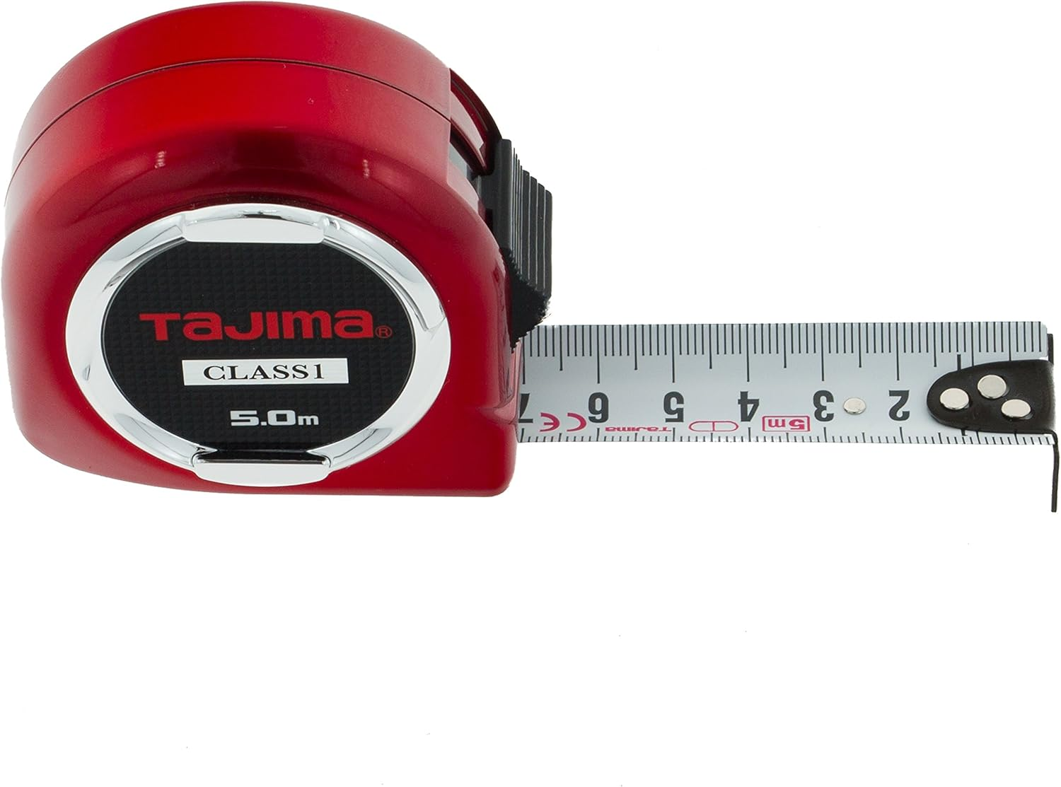 Tajima H1550MW Class 1"Hi Lock" Measuring Tape, Red, 5 M X 25 Mm image number 3