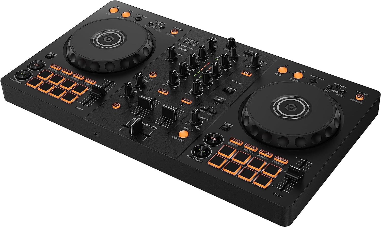 Pioneer DJ DDJ-FLX4 2-Deck Rekordbox and Serato DJ Controller - Graphite image number 4