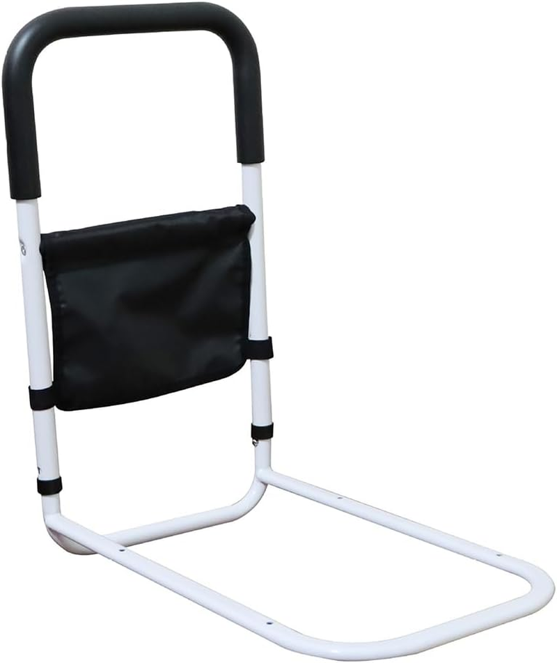 Bedside Handrail,U Shaped Auxiliary Rail,Grab Bar with Storage Pocket,Support Side Railings,Bed Support Bar,For Elderly,Disabled,Pregnant Women image number 2