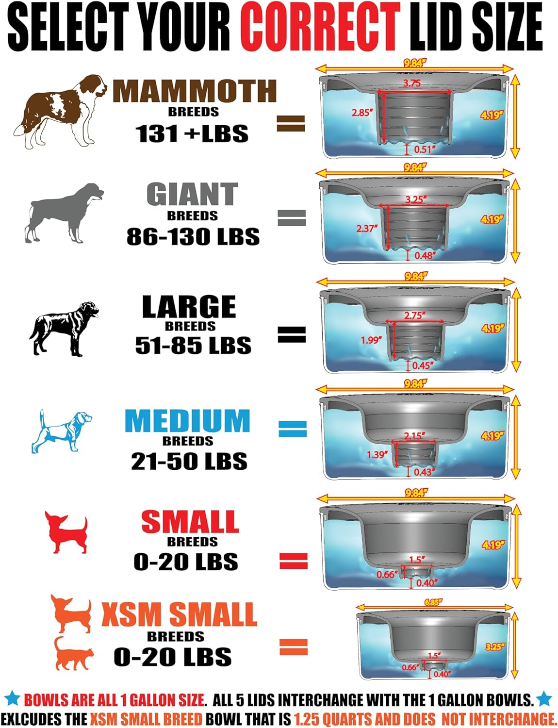 Slopper Stopper Dripless Water Bowl - Tritan Plastic Bowl Unit - for Large Breed Dogs 51-85 Lbs, 9.84&rdquo; Dia, 1 Gallon Capacity image number 3