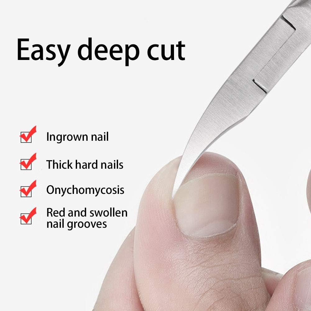 Nail Trimmer, Multifunction Non-Slip Dead Skin Remover,Nail Clipper, Nail Cuticle Pliers Dead Skin Removal for Fingernails and Toenails(4#17Mm Knife Edge) image number 5