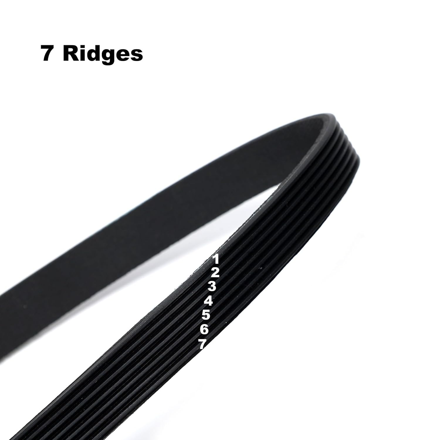 Tumble Dryer Rubber Belt 7Ph2010(7Ridges,2010Mm Circumference,12Mm Width) 480112101469/C00311014 Compatible with Whirlpool/Hotpoint image number 2
