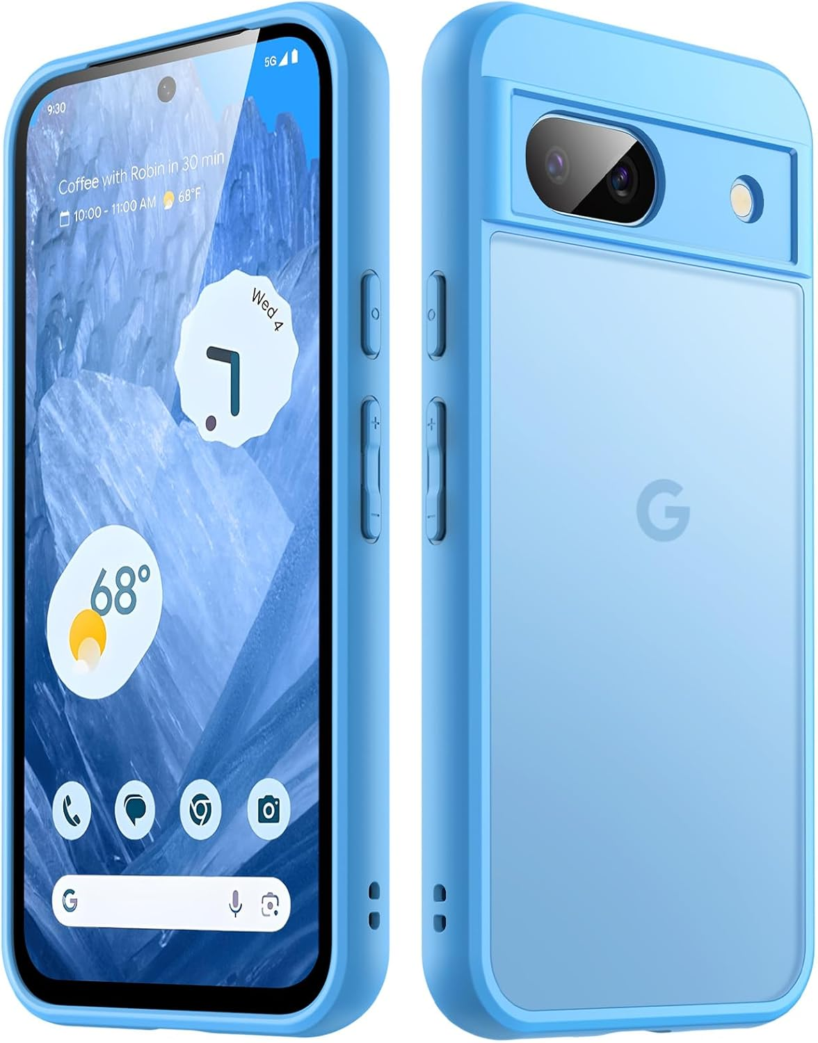 Jetech Matte Case for Google Pixel 8A 6.1-Inch 2024, Frosted Translucent Back Protective Slim Phone Cover, Anti-Fingerprints (Black)