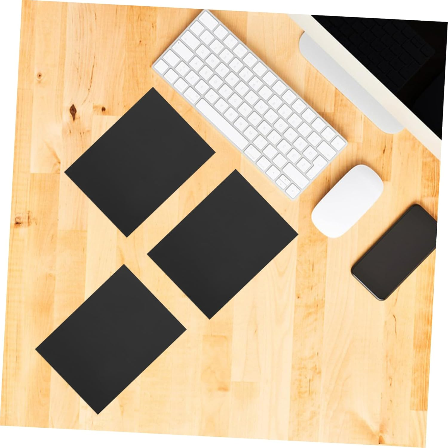 3Pcs Black Anodized Aluminum Sheets 5052 Alloy 0.5Mm Thick Metal Plates for Engraving and Craft Projects, Wear-Resistant Blank Aluminum Nameplates for DIY Signage and Industrial Use image number 1