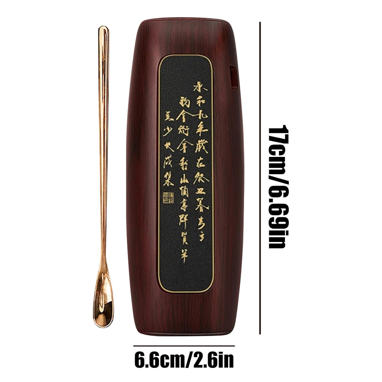 Loose Leaf Tea Scale | Rechargeable Gram Scale 0.1G Precision | 500G Weighing Tool Tea Coffee Measuring Device for Lounge Store Office Household Baking Home - Black Walnut image number 4