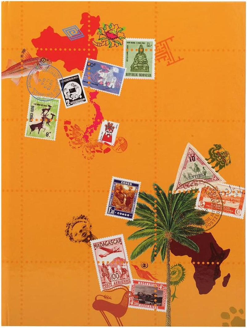 Exacompta 25644E - Globe Trotter Stamp Album, 22.5X30.5Cm, 16 Pages, 9 Strips, Random Colour Cover