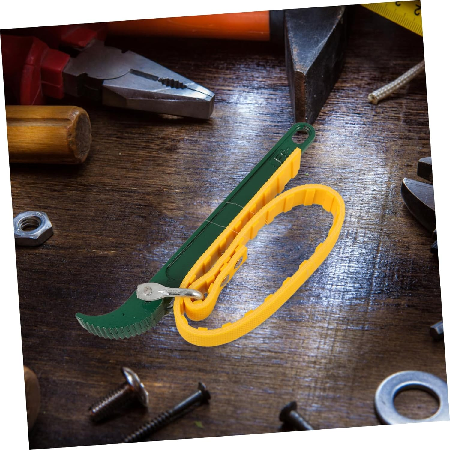 SEWOART Heavy Duty Oil Filter Strap Wrench Adjustable Non-Slip Spanner Wrench Portable Automotive Oil Filter Removal Tool for Passenger Cars and Trucks image number 5