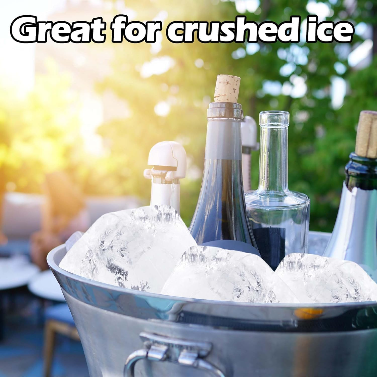 Roczential 3 Pcs Extra Large Ice Mold Silicone Large Ice Block Mold 10&times;5.1&times;2.8 Inch Ice Cube Maker Reusable Large Ice Cube Tray Dishwasher Ice Maker for Cold Plunge or Coolers Ice Bath Chiller (Black）