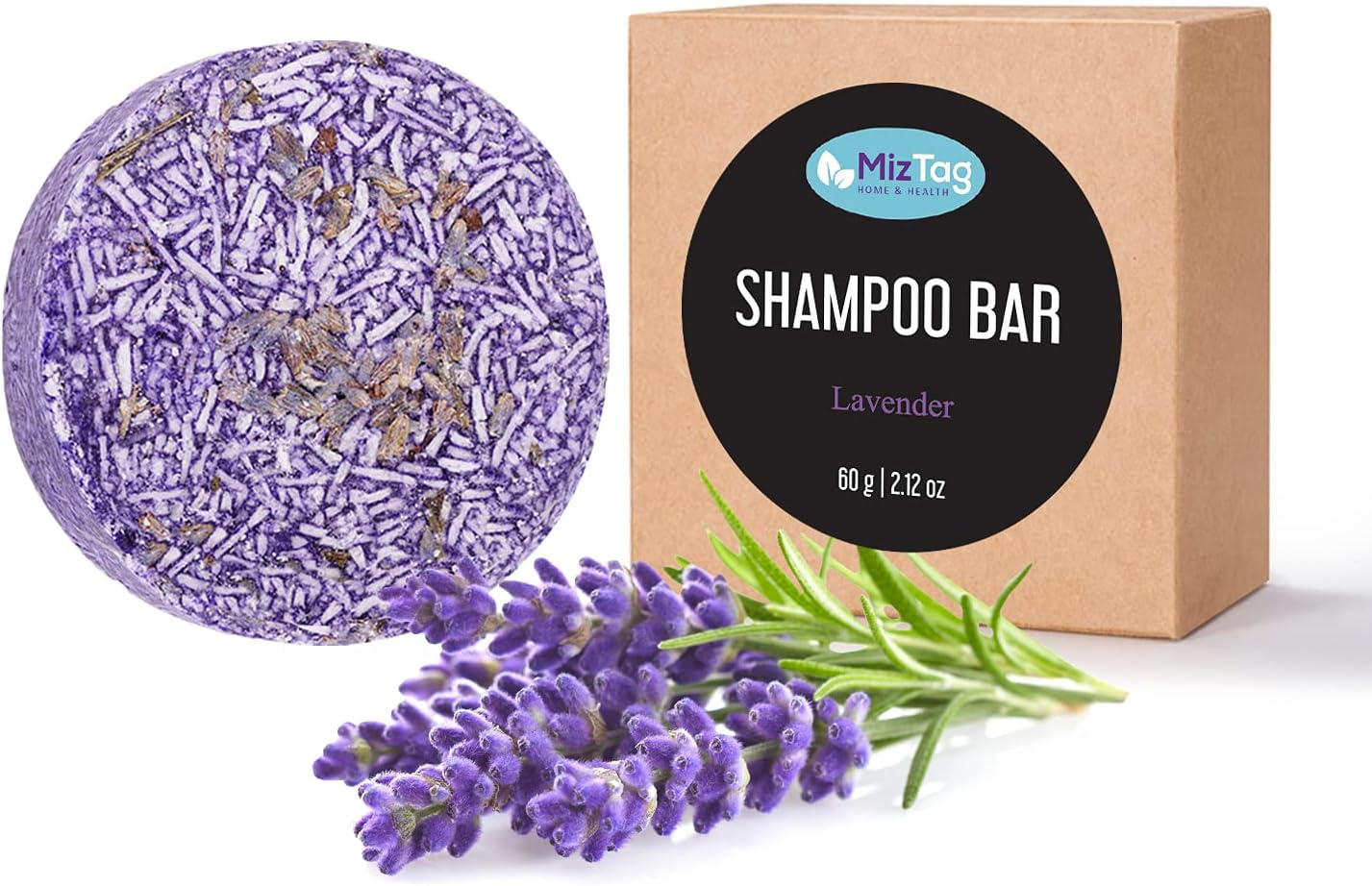 Shampoo Bar for Hair - Solid Natural Soap for All Hair Types - Zero Waste Packaging - Vegan Travel Essential image number 3