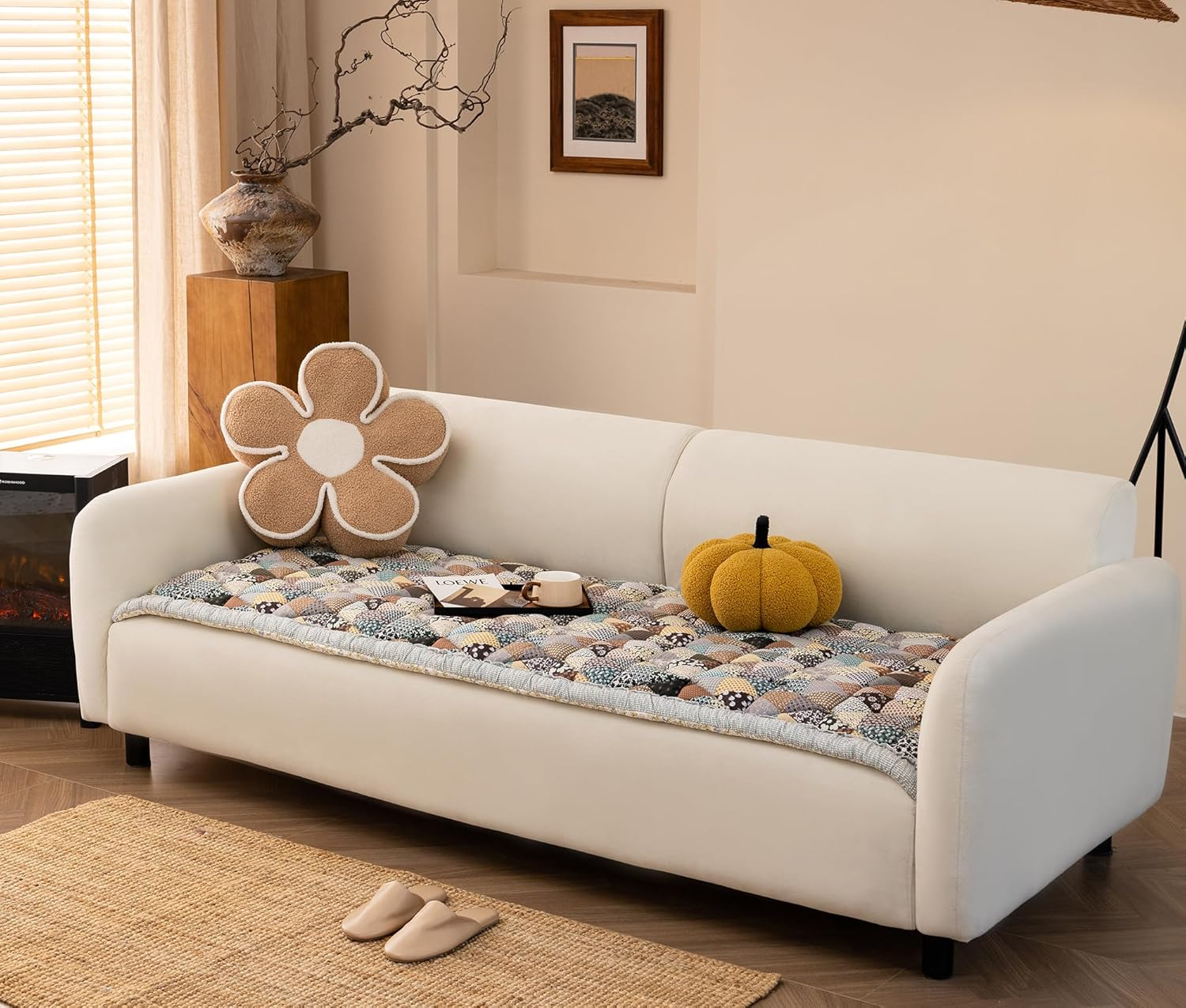 HOMEREFROM Dog Couch Cover Protector, Couch Cover for Dogs Washable Pet Bed Couch Cover, Pet Friendly Sofa Cover for Large Dogs (Grey, 70X210Cm) image number 1