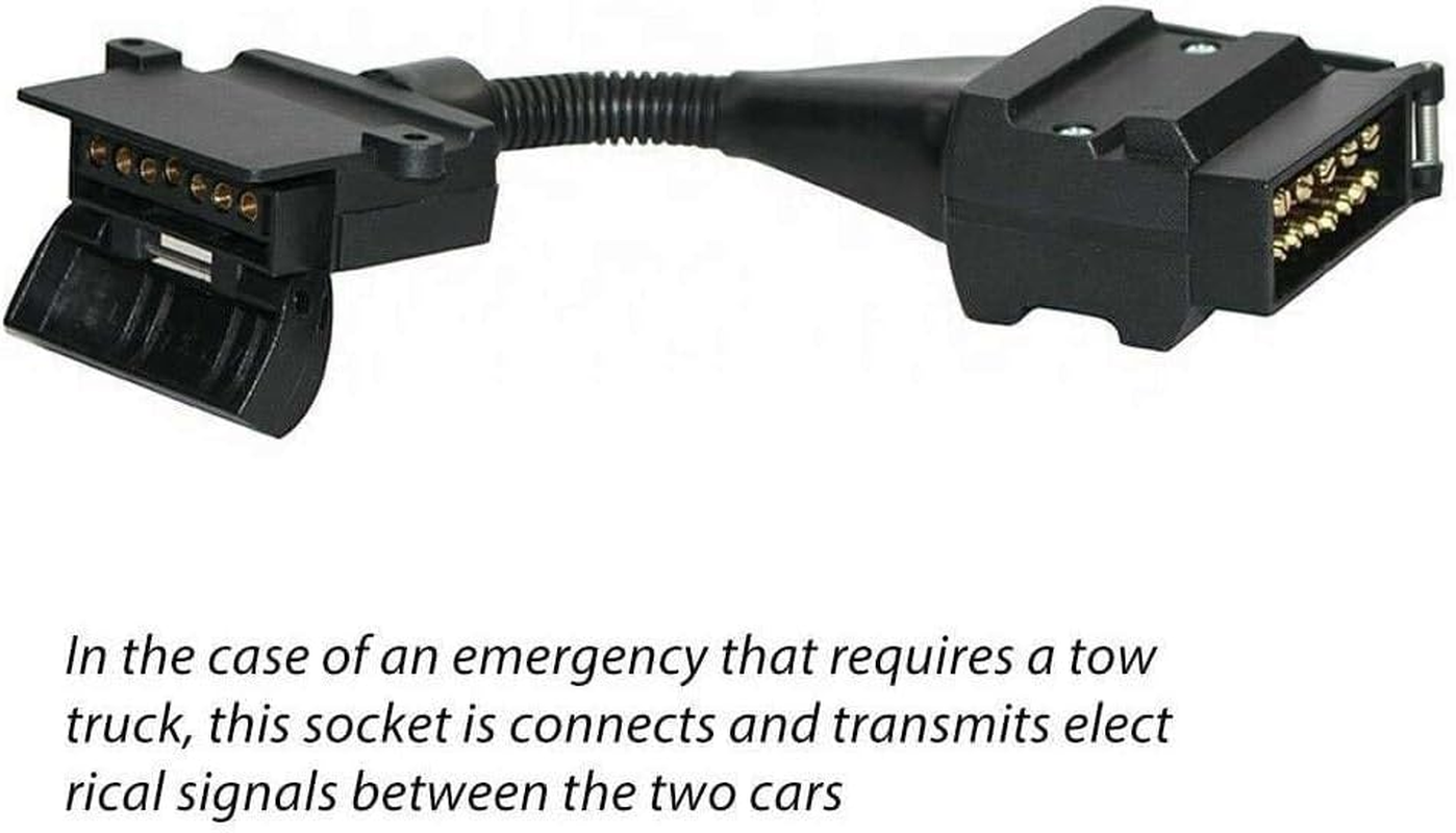 Trailer Adapter 12 Pin AU Plug to 7 Pin Flat Socket Caravan Wiring Connector 4WD Trailer Connector