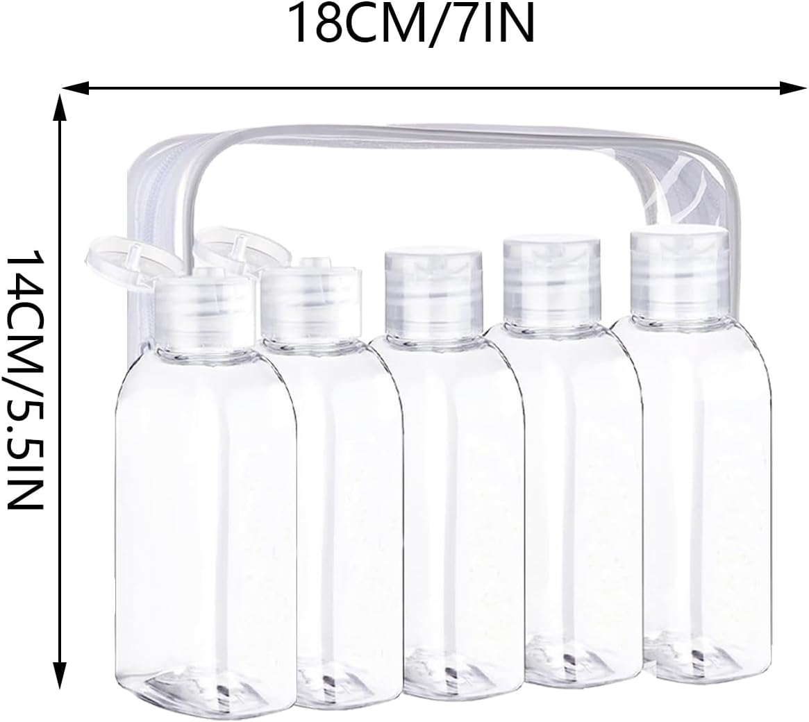 G&eacute;n&eacute;rique Travel Liquid Bottles, Portable Lotion Containers - 100Ml Clear Leak Proof Bottles for Home, Sports, Hiking, Camping and Holidays image number 4