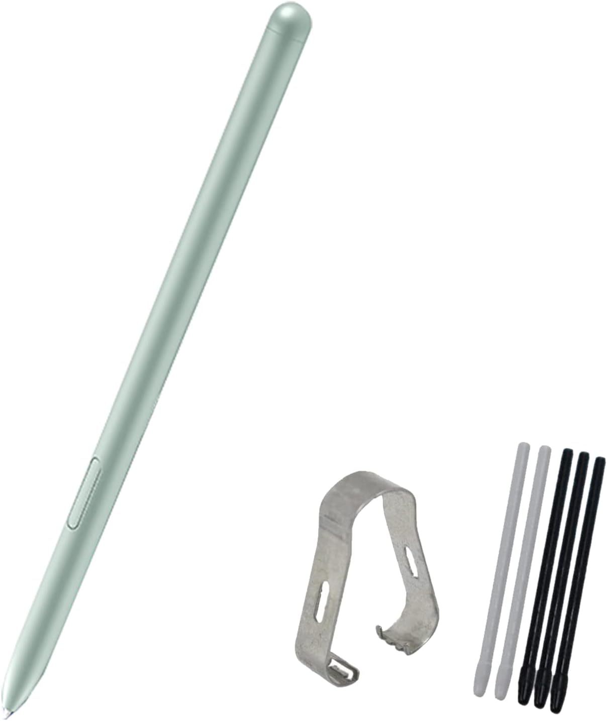 Galaxy Tab S7 FE S Pen Replacement Stylus Pen for Samsung Galaxy Tab S7 FE, Tab S7, SM-T730, SM-T733, SM-T736B Touch Pen (Withoutbluetooth) + Tips/Nibs(Mystic Black)