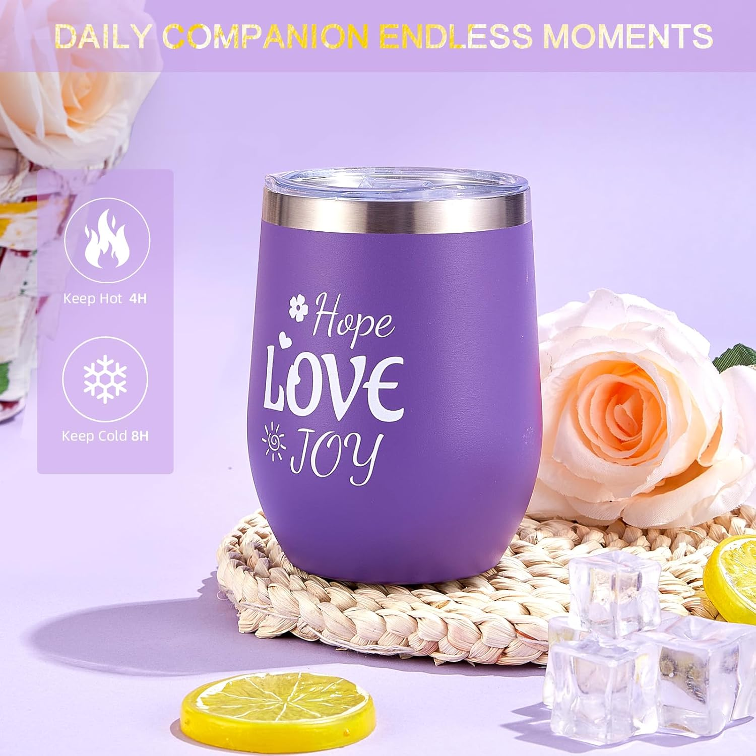 Luxury Lavender Birthday Gifts for Women &ndash; Purple Self Care Spa Gift Basket with Flannel Blanket &ndash; Relaxing Get Well Soon Gifts Set for Mom, Wife, Sister, Friend image number 1