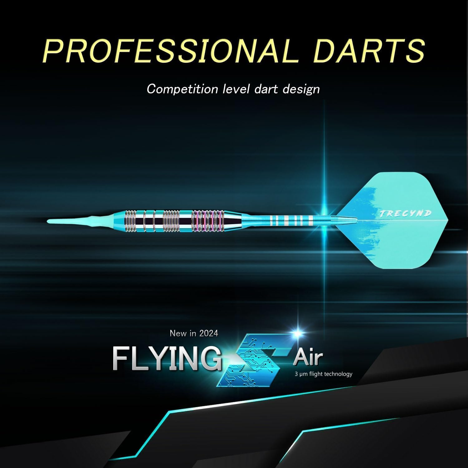 Soft Tip Darts Sets - Soft Tip Darts for Electronic Dartboard Plastic Tip Darts Set with Aluminum Shafts + Extra 3 Dart Flights 3 Replace Plastic Shafts - Deep Blue image number 4