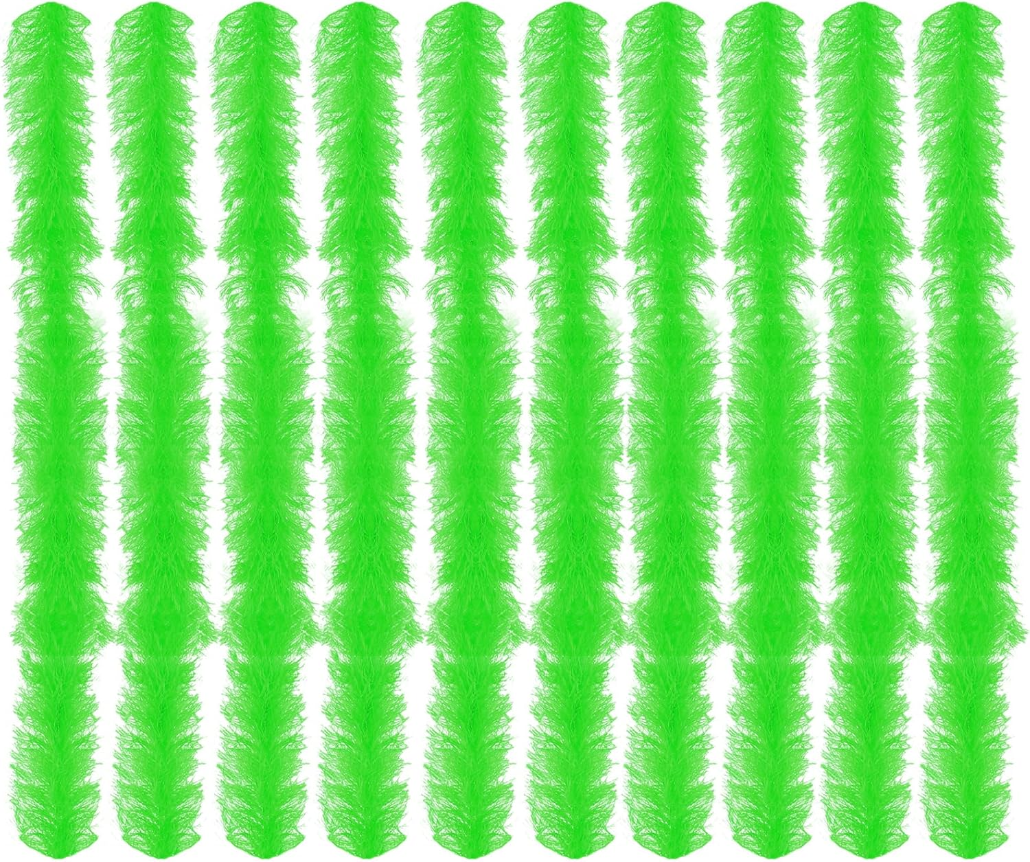 10 Pcs Feather Boas Artificial Fluffy Boas 5Ft Pink Rose Feather Boa Set for Women Girls Costume Halloween Christmas Wedding Birthday Party Bulk