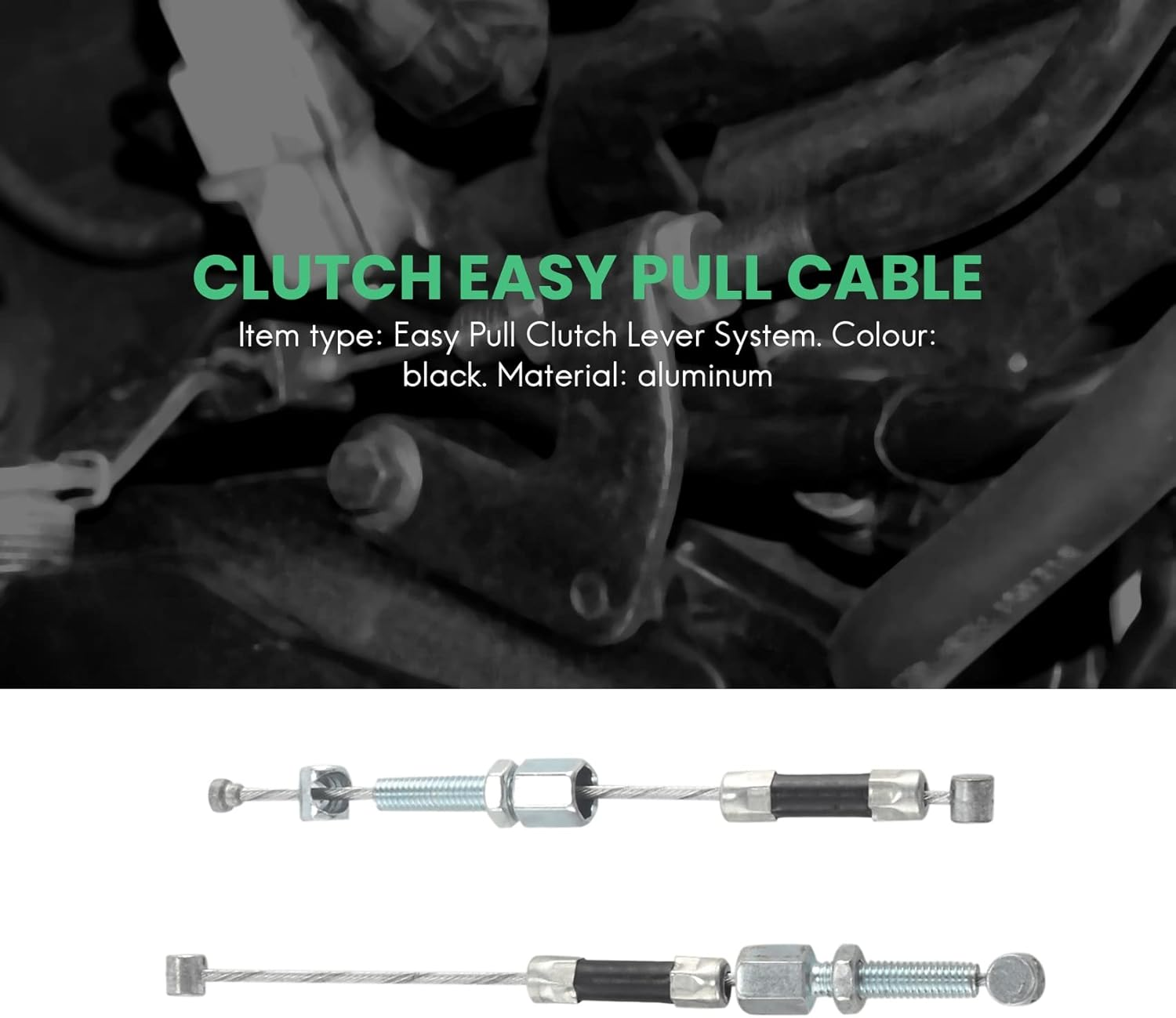 Tuperoymse Motorcycle Stunt Clutch Lever Easy Pull Cable System for Dirt Bike Parts image number 3