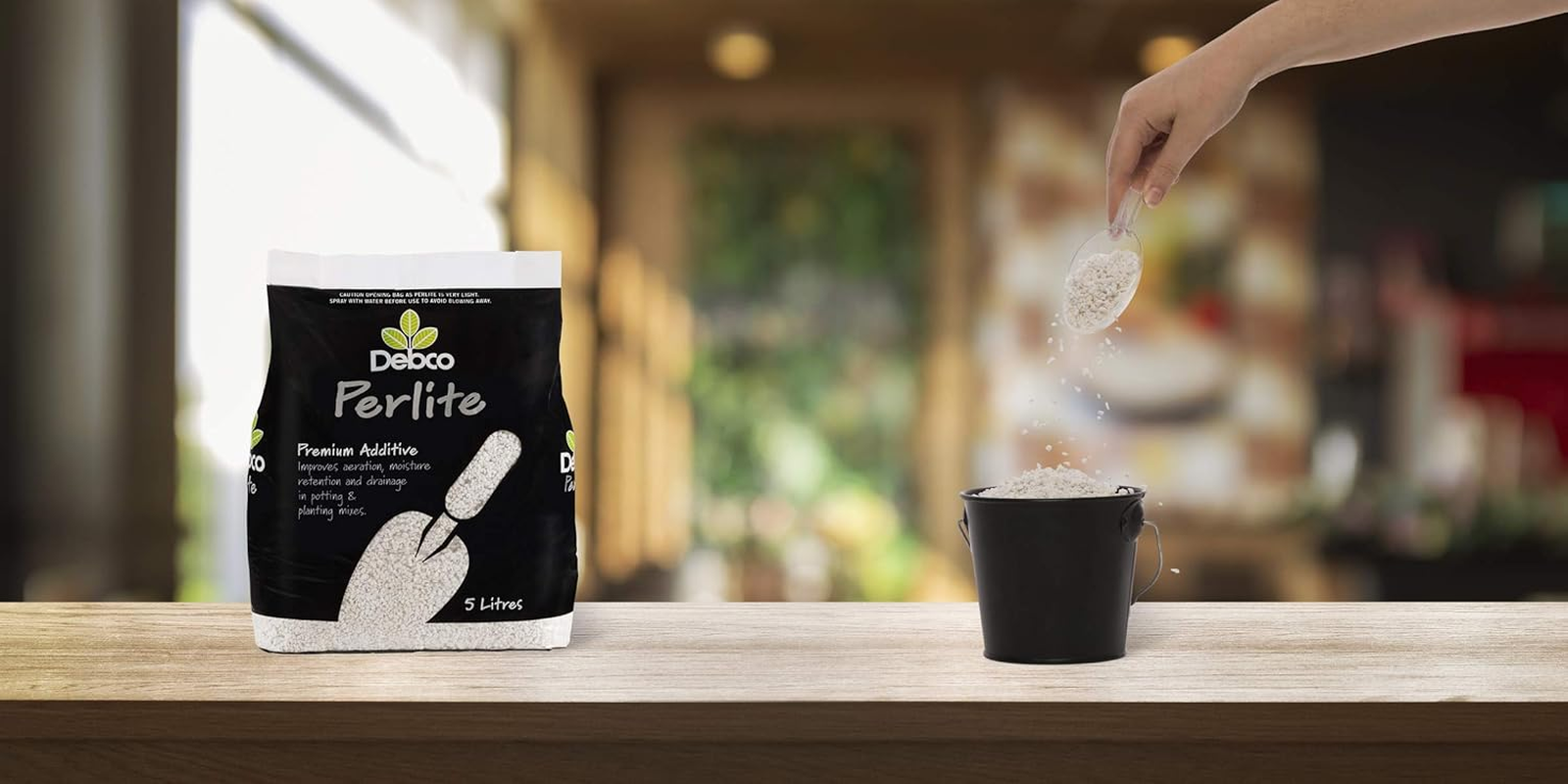 Debco Perlite for Potting Mixes 5L - Improve Aeration and Moisture Retension - for Creating Own Mixes - Suitable for Propagation or Cutting Mix