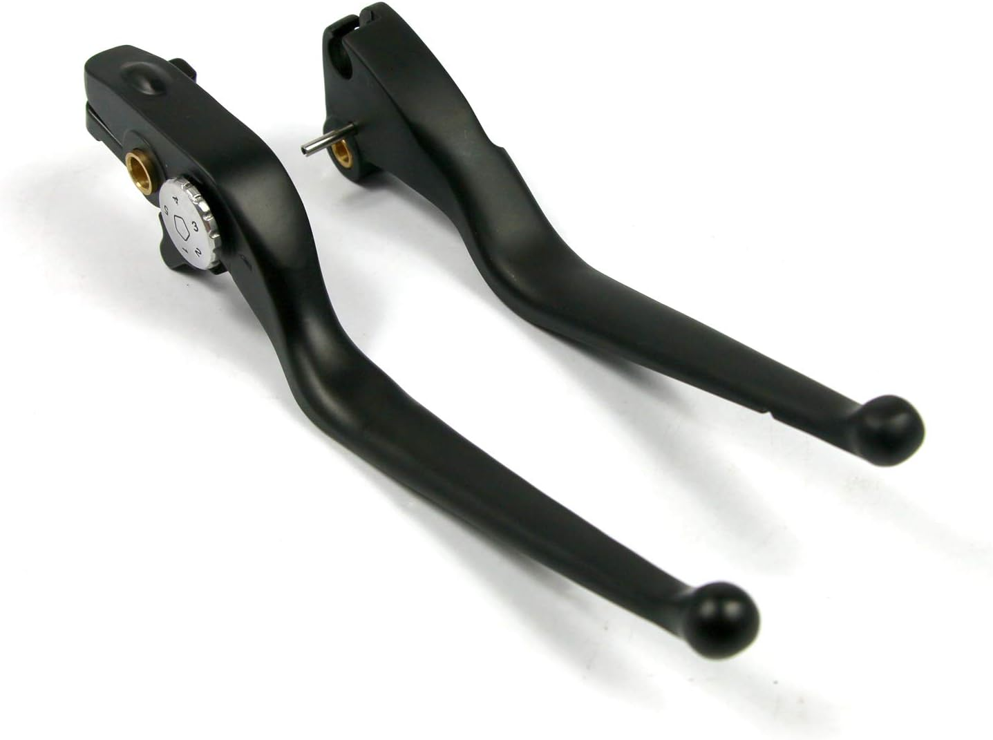 COPART Aluminum Brake Clutch Levers Set for Victory Highball/Kingpin Boardwalk All Options Victory Vegas 8 Ball/Vegas Low - Black - White image number 4