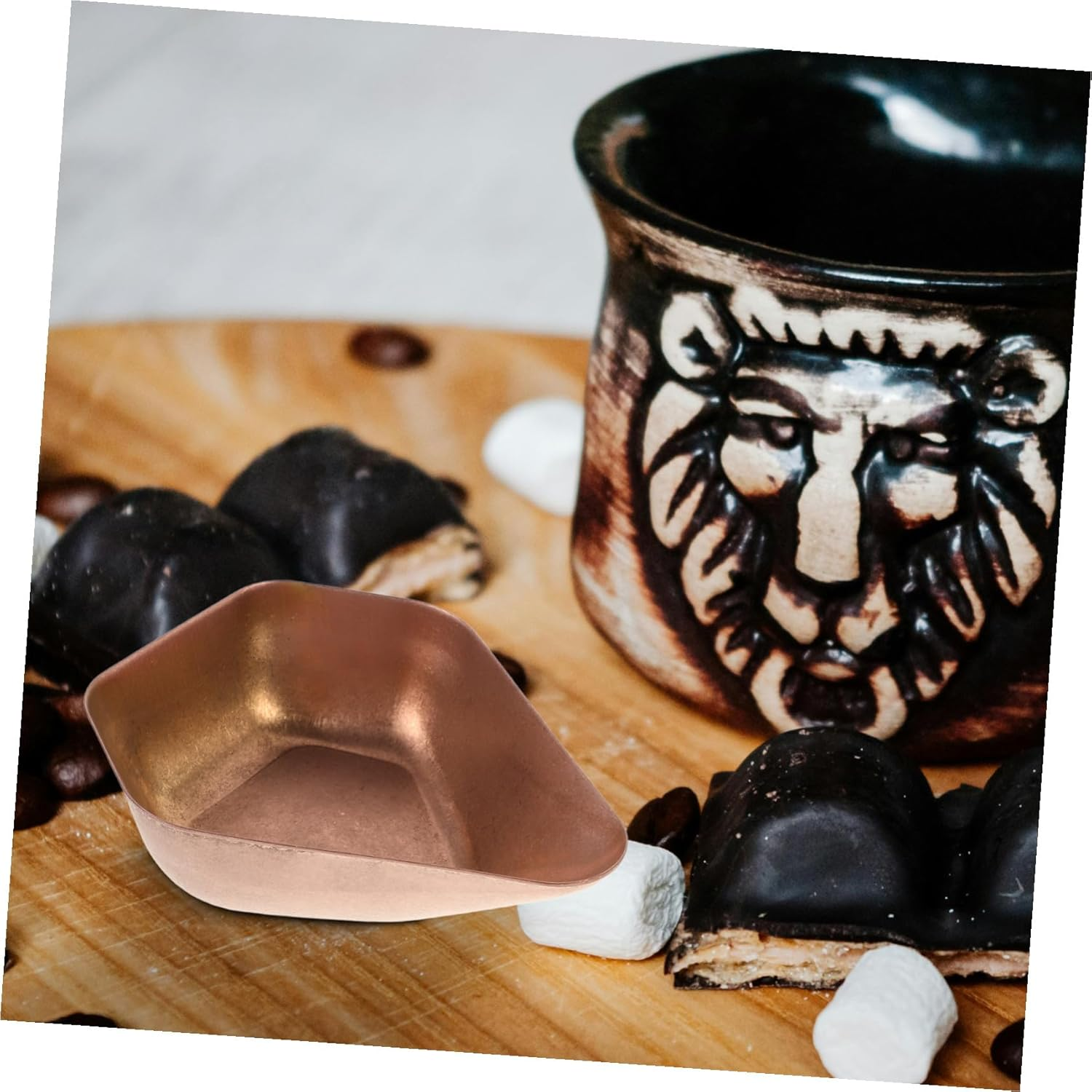 LABRIMP Stainless Steel Coffee Bean Dosing Tray Multi-Function Measuring and Serving Plate for Coffee and Tea Beans Kitchen Cafe Display Holder image number 4