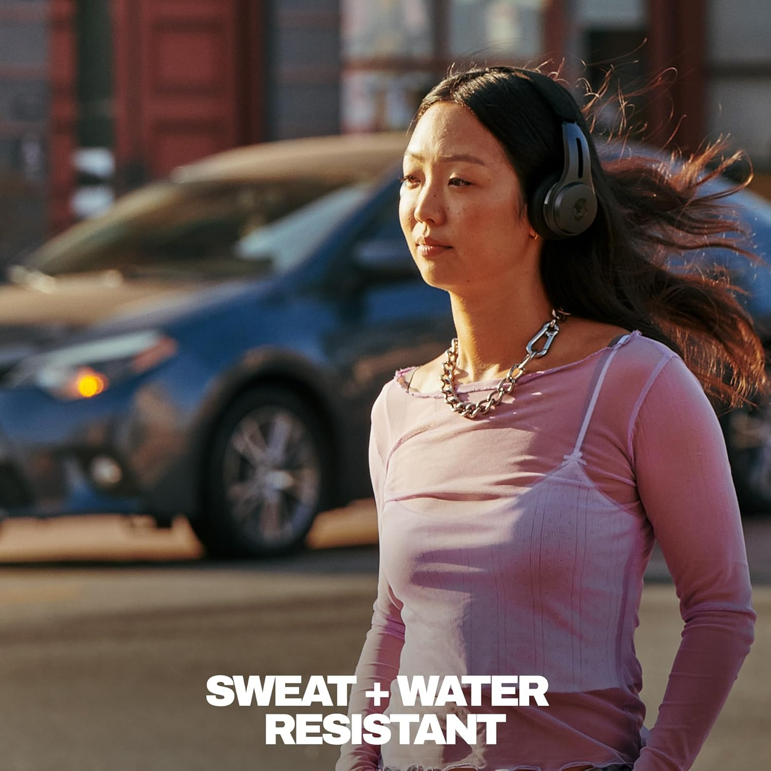 Skullcandy Icon Active Noise Cancelling Wireless On-Ear Bluetooth Headphones, True Black image number 4