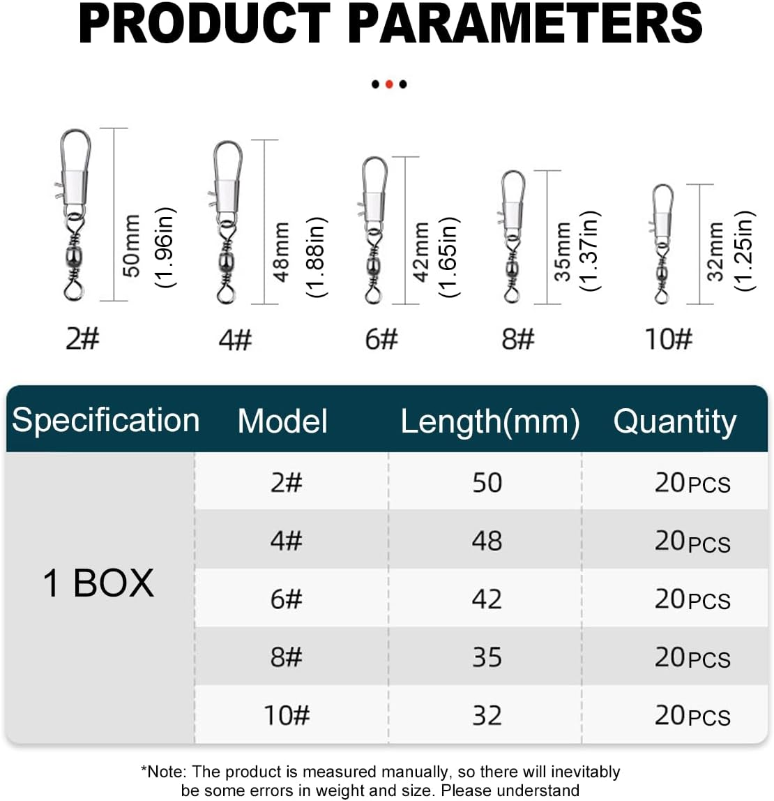 AIMALL 2 Boxes B Type Pin Connector Carbon Steel Shape Swivel Quick Eight Ring Pin Connectors for Fishing Gear Accessories image number 5