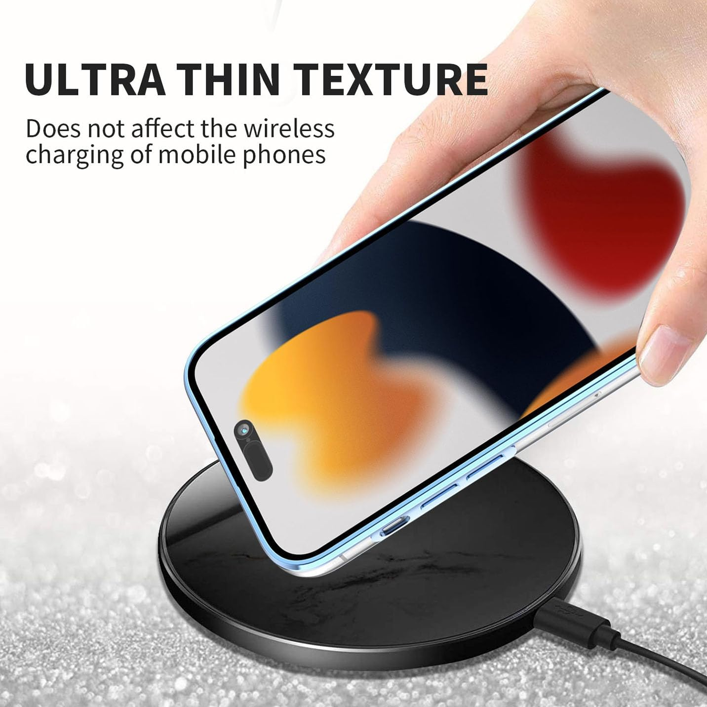 BORYA Case for Xiaomi Redmi Note 14 Pro+ Plus, Shockproof Ultra Thin Transparent Soft TPU Silicone Mobile Phone Case, Elegant Electroplated Glitter Diamond Flower Pattern Protective Case, Blue - Pink image number 7