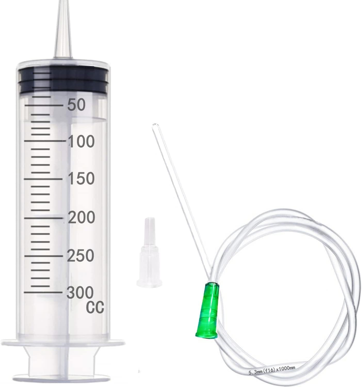300Ml Syringe, Individually Sealed Package for Feeding Pets or Small Animals, Can Also Be Used for Measuring Liquids, Scientific Experiments, Medical Experiments(1 Pack) image number 3