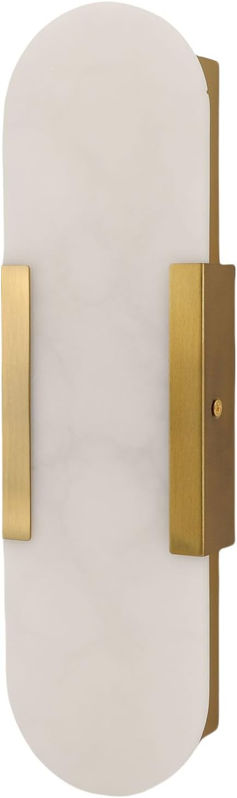 SENECESLI Marble Wall Sconces, Modern Wall Lamp with 3000K Warm Light Bulb, Wall Mount Lamp for Bedroom Living Room Hallway image number 5