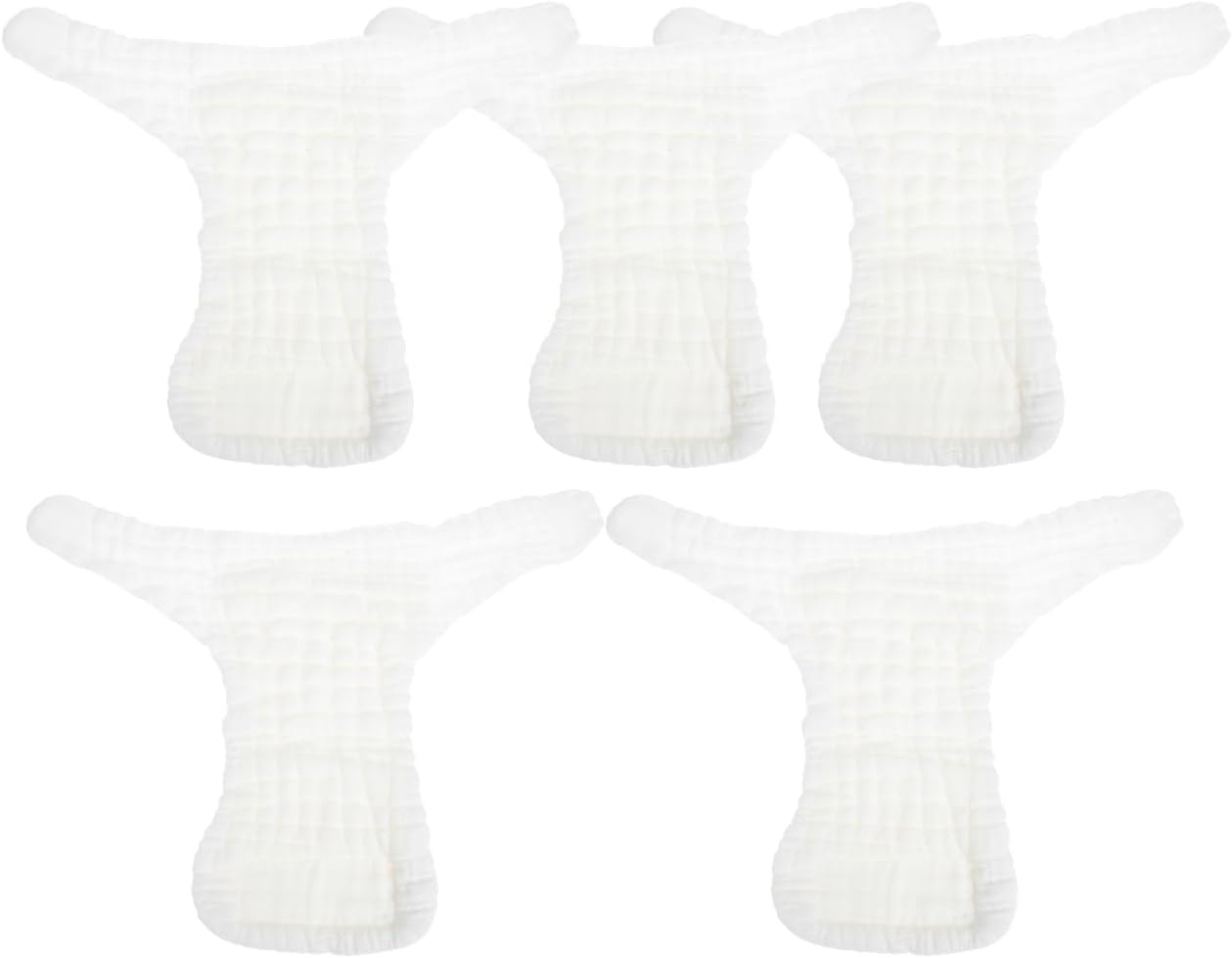 5Pcs Washable Diaper Pants - Reusable Newborn Diapers Cloth Nappy Baby Essentials for Potty Training S Size 0-3 Months