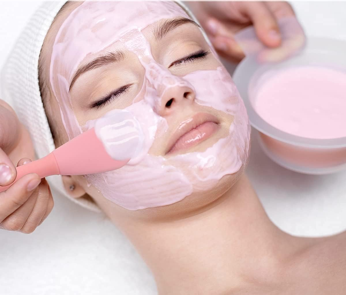 Silicone Face Cleansing Brush Set, 4 Pieces, Double-Sided Facial Scrubber and Mask Applicator image number 5