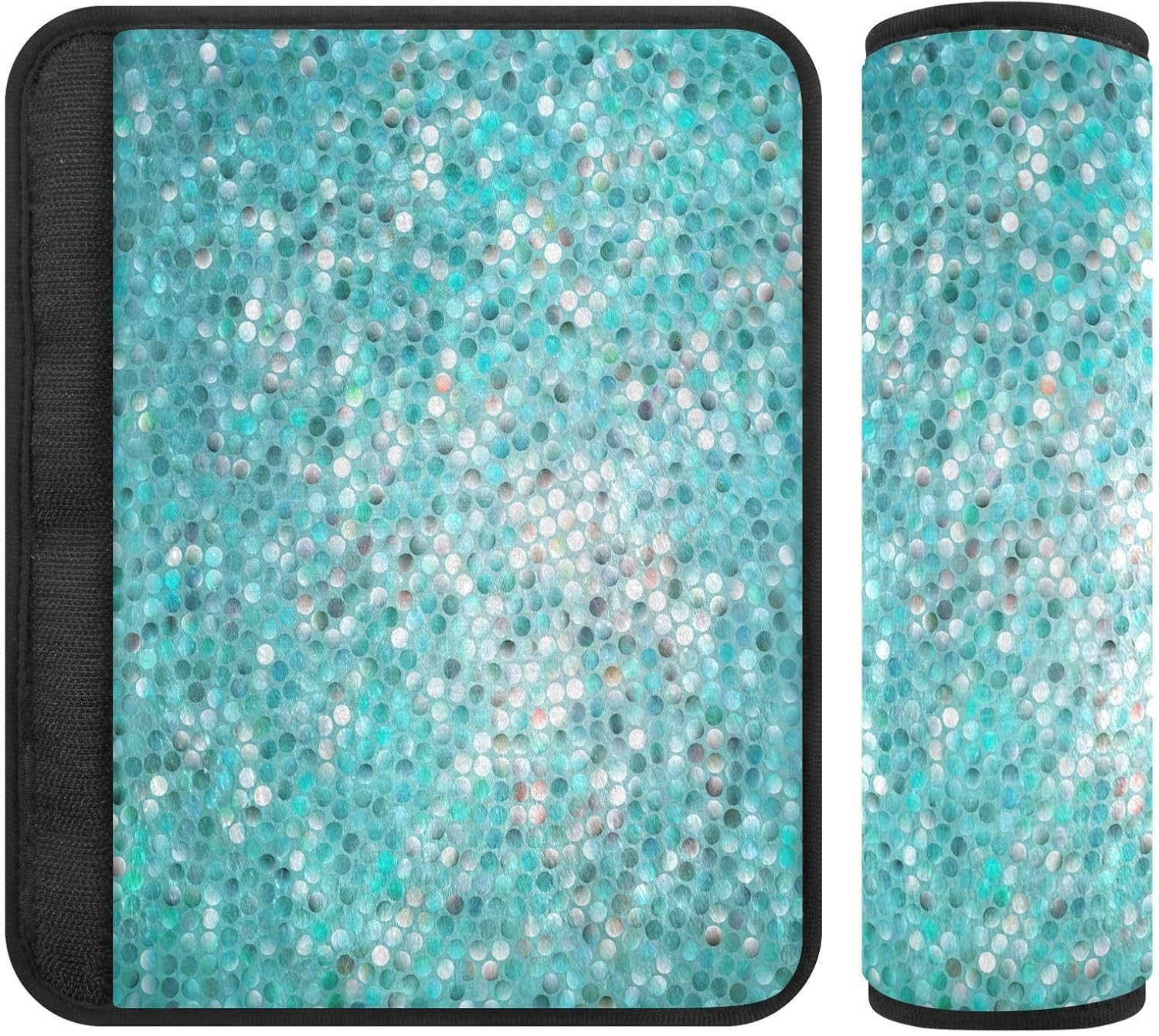 Linen Car Seat Strap Covers Soft Seat Belt Neck Protector, Padded Seat Belt Pad, Seat Belt Cushion for Women