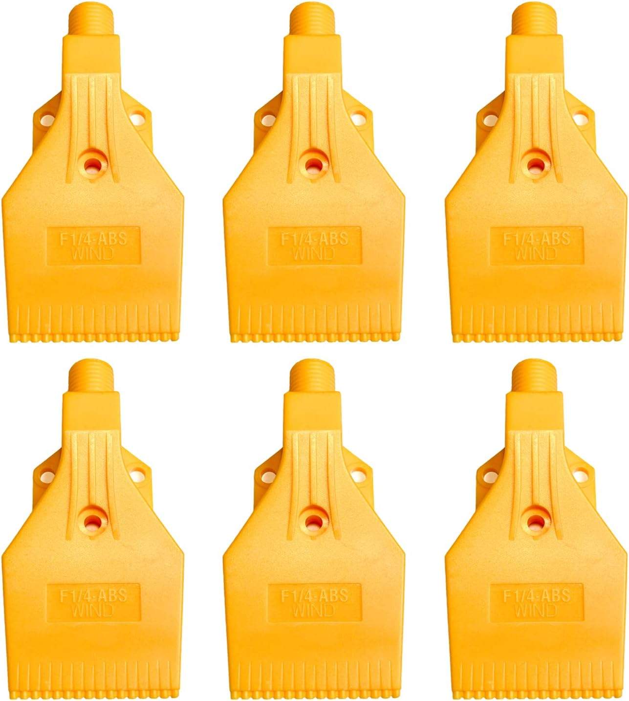 Western Eagle Workshop Blowing 6 PCS Wind Nozzle G1/4 Male, Flat Air Nozzle Orifice, ABS Air Wind Nozzle for Compressed Air Machine Accessory, to Dust Removal, Air Drying image number 1