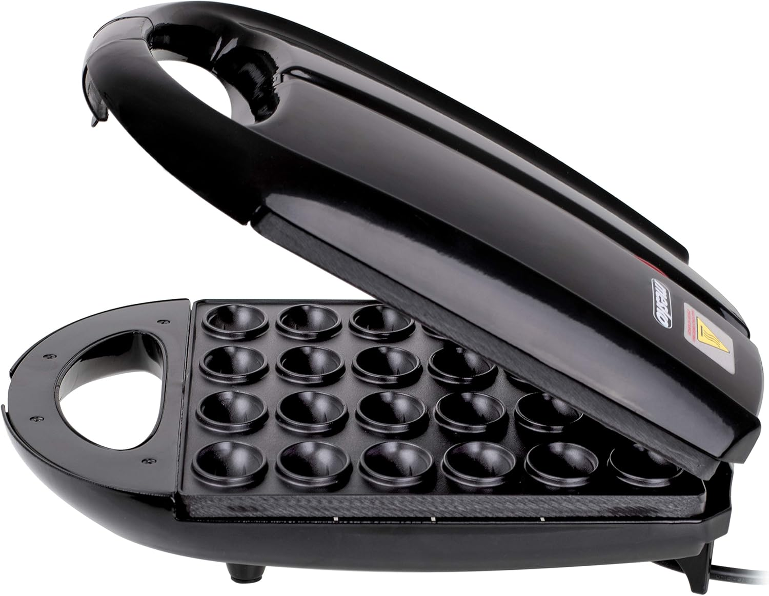 Mesko MS3041 Waffle Iron, Nut Baker for 24 Nut Halves, XL, 1600 W, Non-Stick Coating, Witch Hazel,Nut Maker, Oreschniza, Baker, Nut Waffle Iron for Oreschki, Black image number 2