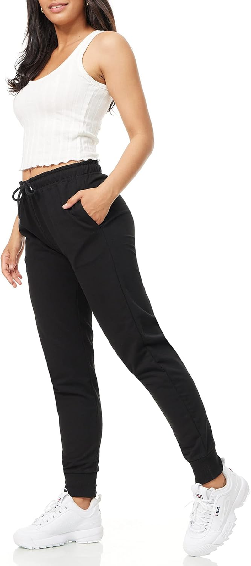 Women'S Jogging Bottoms, Sports Trousers, Women'S Cotton, Training Trousers, Fitness High Waist, Sweatpants, Slim Fit, Casual Trousers, Long, Jogging Trousers, Running Trousers, Modern image number 6