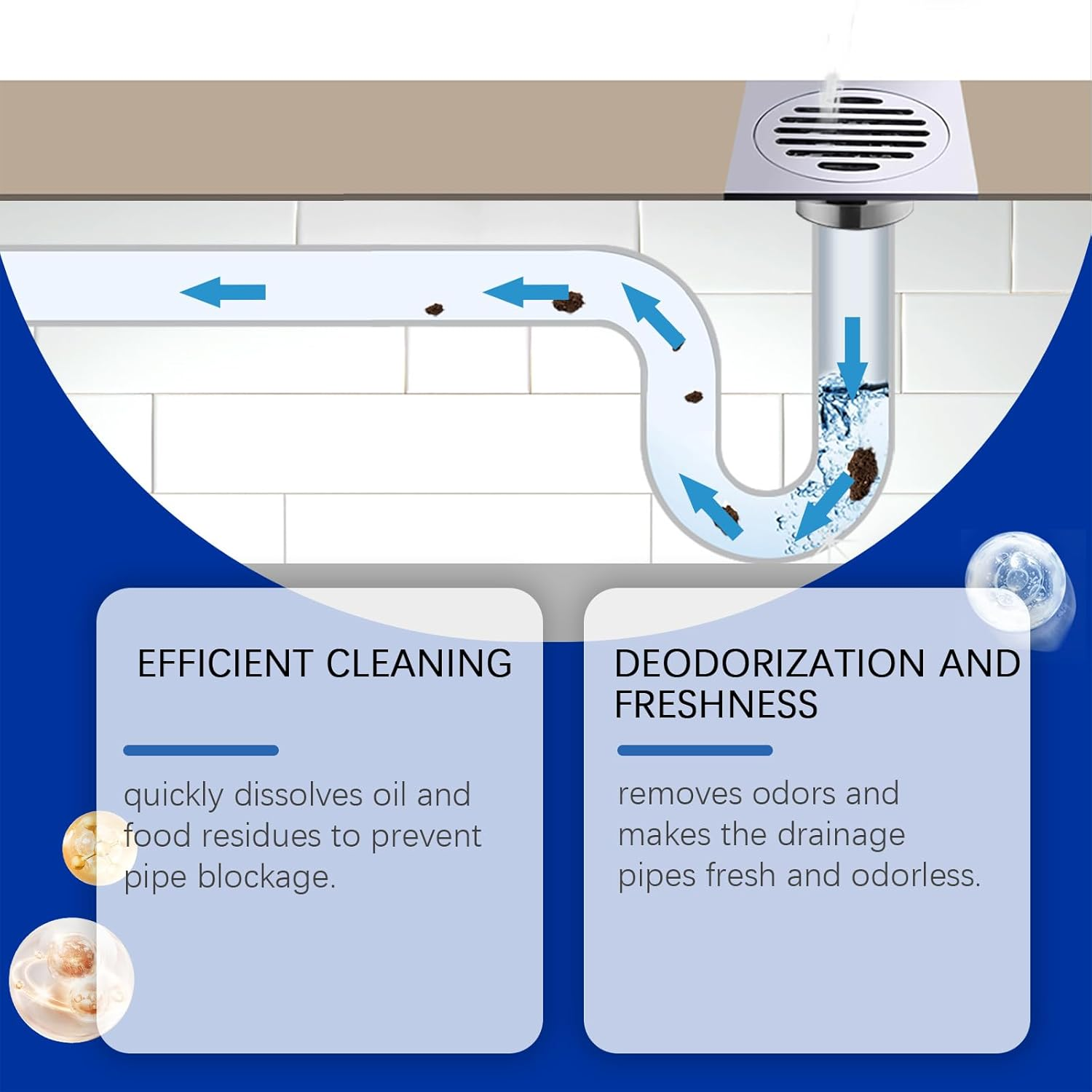 Sink & Drain Cleaner, Powerful Decontamination Formula, 100G/3.53Oz, Drain Storm image number 3