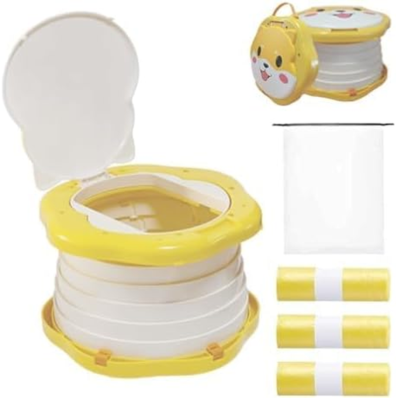 Toddler Travel Potty,Kids Portable Potty,Applicable to Travel,Camping, Outdoor, Indoor,With 45 Potty Bags,Cartoon Design, Children Will like It More image number 3