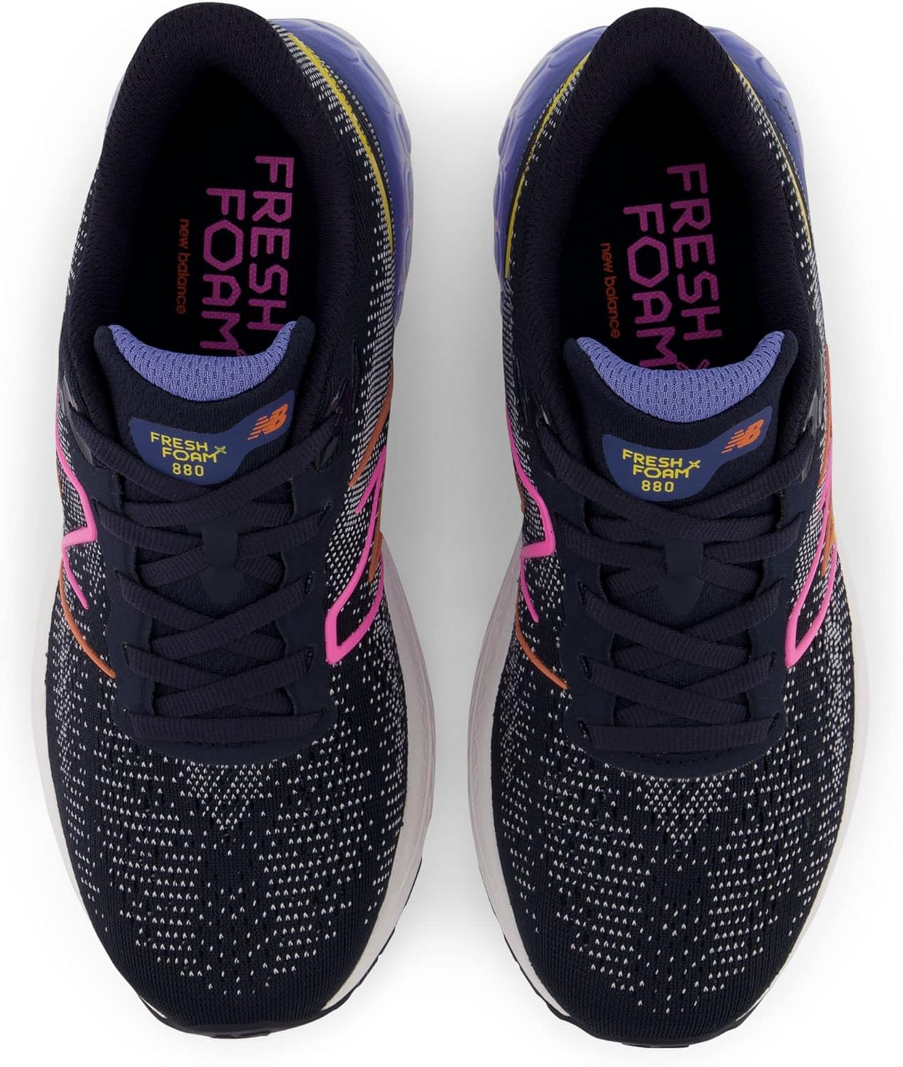 New Balance Kids Fresh Foam X 880V12 Running Sport Sneakers Shoes Eclipse/Moon Shadow/Vibrant Pink 6.5 M image number 6