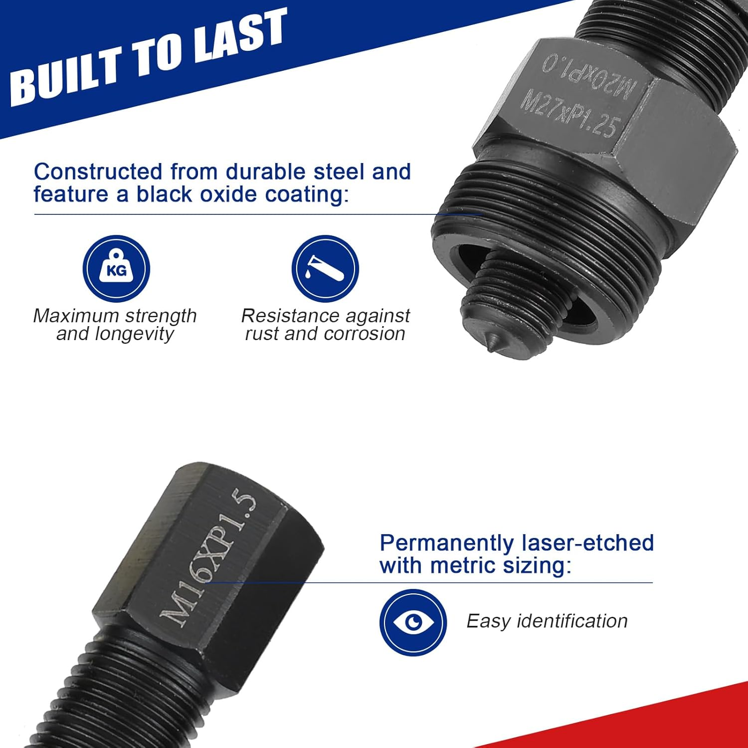 Motorcycle Flywheel Puller Set, 10PCS Flywheel Puller Tool, Universal Flywheel Puller Set Compatible for Motorcycle Bikes, Honda, Suzuki, Bosch, Kawasaki, Ducati, Yamaha Flywheel image number 3