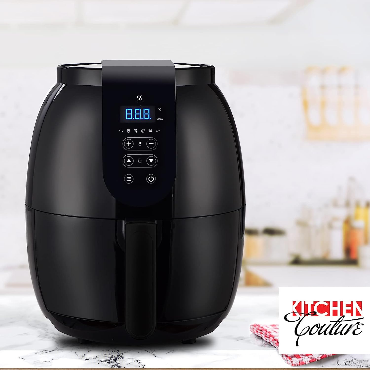 Kitchen Couture Air Fryer 3.5 Litre Digital | Rapid Air Circulation | 30-Minute Timer |6 Preset Modes |1300W| Black image number 4