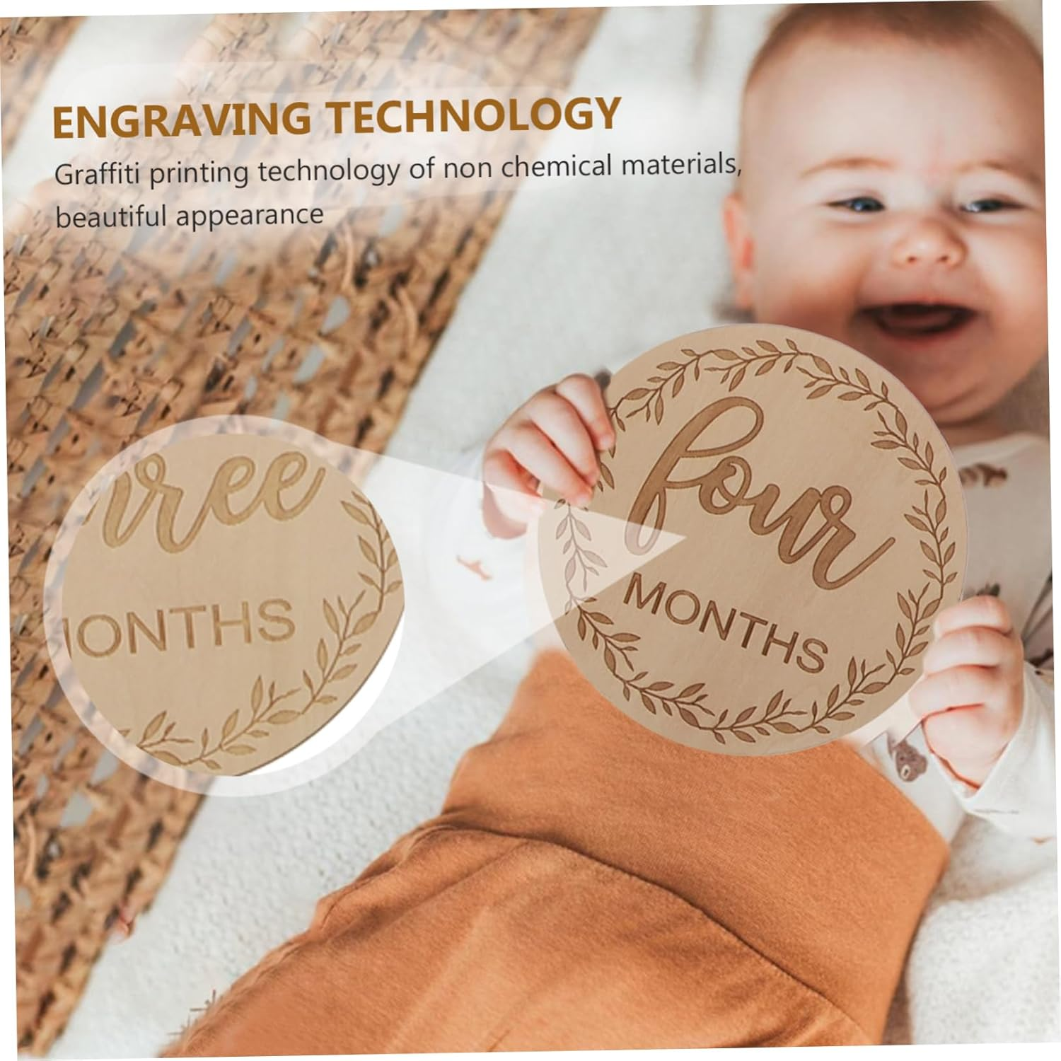 12Pcs Dymadon Milestone Blocks Birth Accessories Monthly Cards Commemorative Photography Props