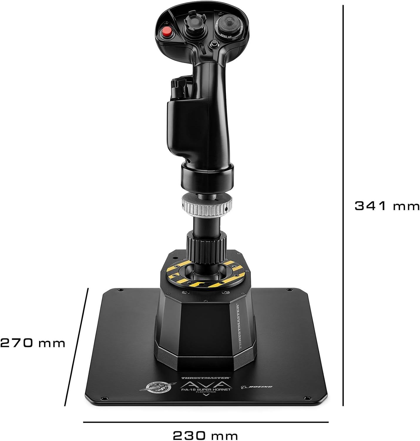 Thrustmaster AVA F/A-18 Super Hornet Flightstick, Modular Base for Flight Simulation Joystick on PC, Replica of the F/A-18C Hornet Fighter Aircraft Flight Stick Included image number 2