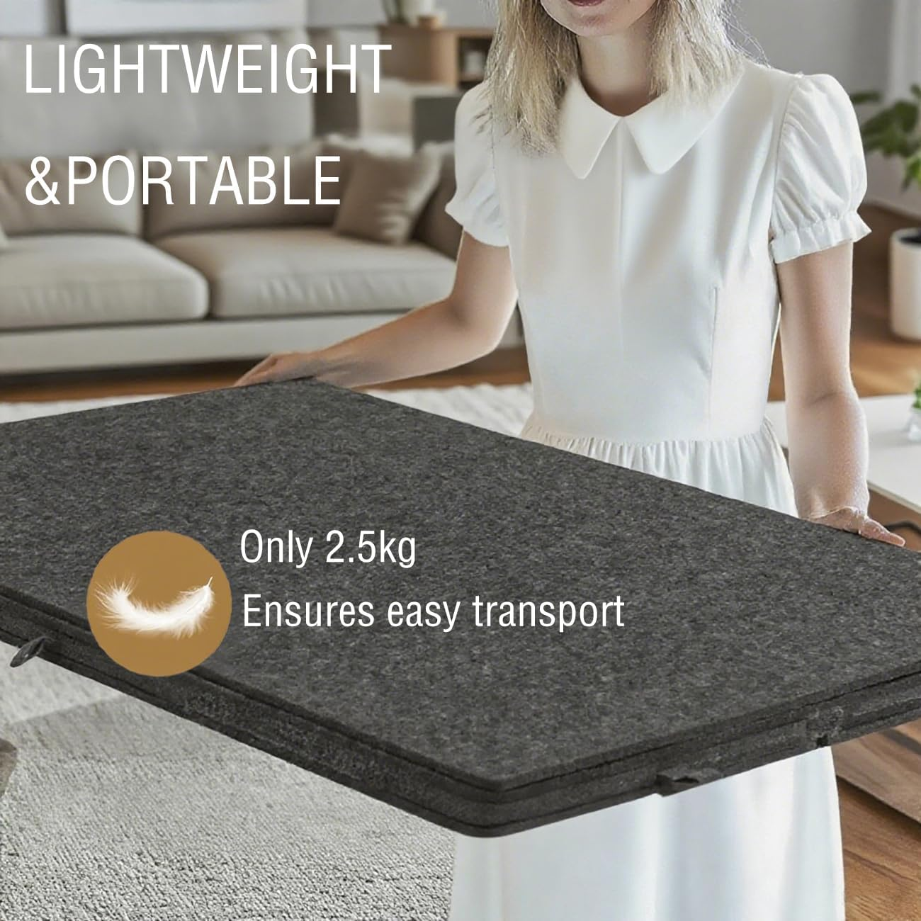 VLIEOVHN 1000 Pieces Foldable & Tilting Puzzle Board with 6 Drawers & Cover, Lightweight Jigsaw Puzzle Table with Built-In Stands for Angle Adjustments, Portable Jigsaw Puzzle Table (Gray) image number 3