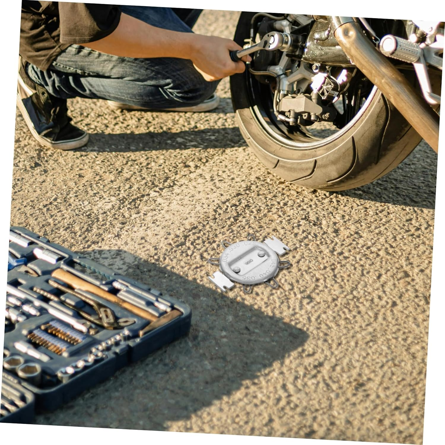 Spark Gauge Tool for Motorcycles Accurate Measurement Construction Versatile Use for Mechanical Equipment Precision Calibration From image number 3