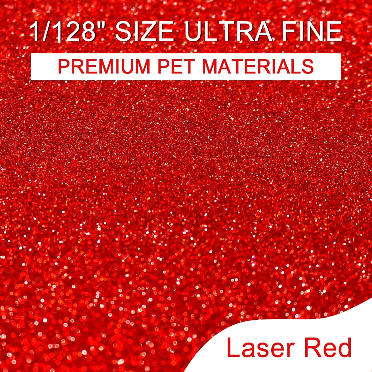 Ceya 3.8Oz/ 110G Holographic Ultra Fine Glitter Powder Laser Red Glitter 1/128&rdquo;0.008&rdquo;0.2Mm for Slime Epoxy Resin Craft Tumbler Jewelry Nail Art Festival Makeup Scrapbook Painting Wedding Cards